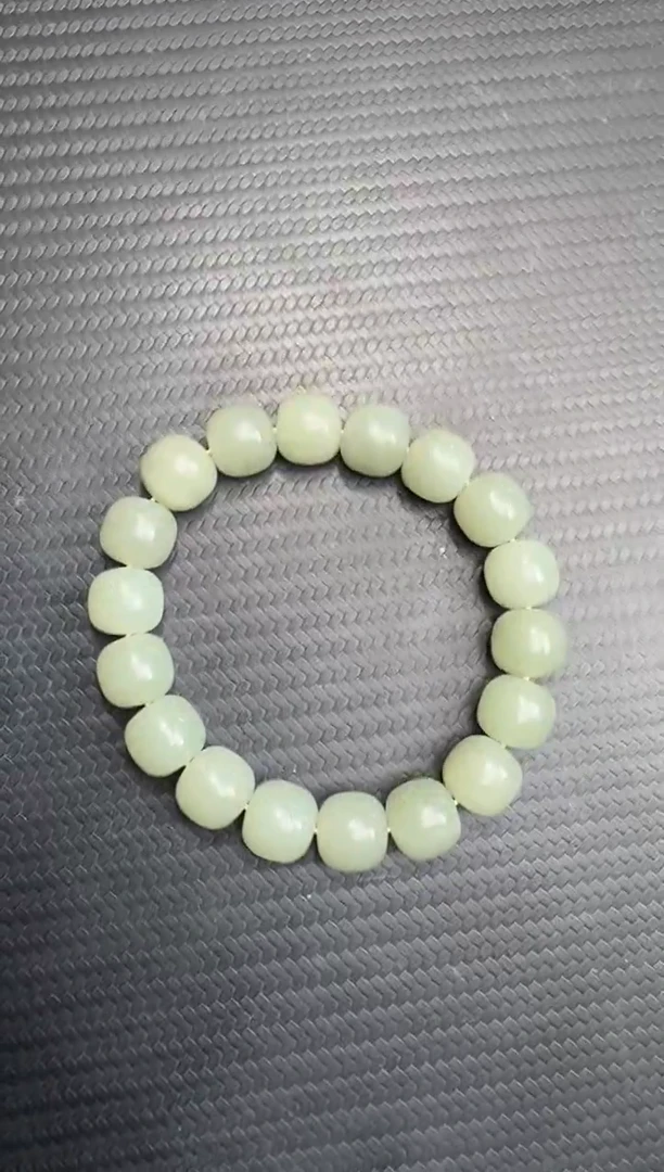 未镶嵌手串和田玉且末近矿微色差卡12老型手串