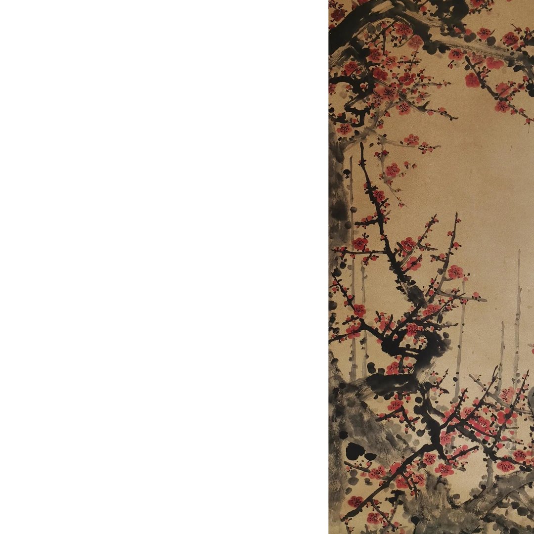 【辽拍】V250709-2-695《梅花》（8.7平尺) 纸本镜片 ws24