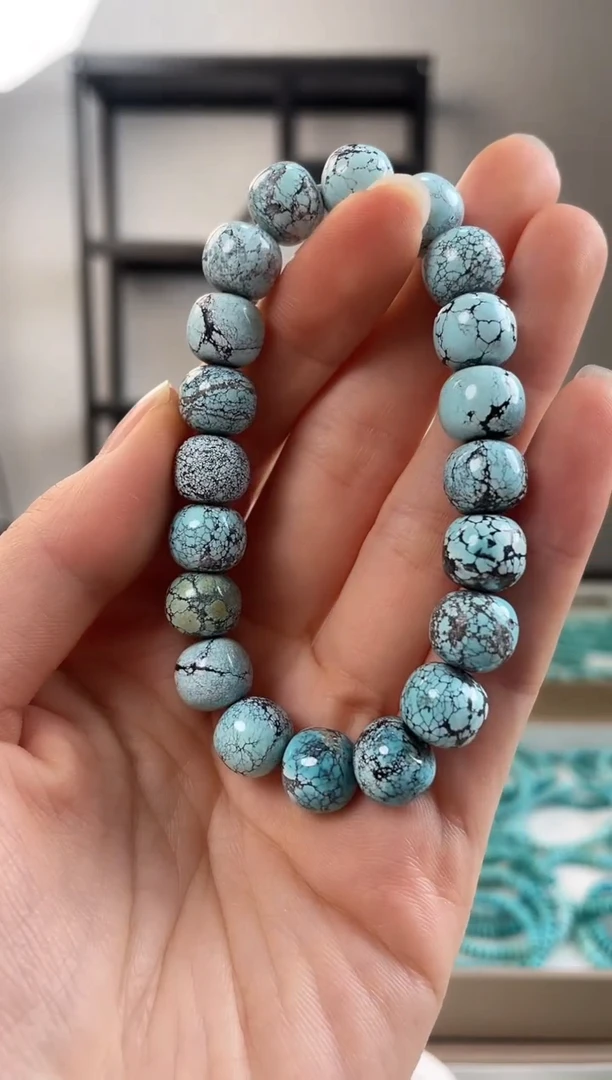 【闪购商品】绿松石珠宝奇石未镶嵌10.6+mm