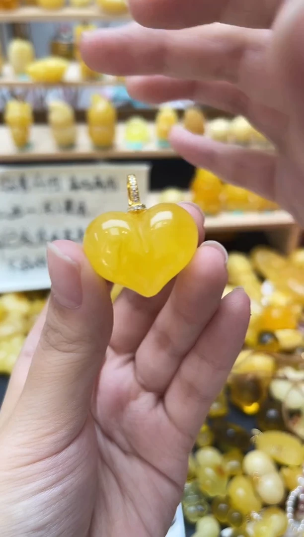 琥珀银S925镶嵌珠宝奇石014琥珀蜜蜡微瑕