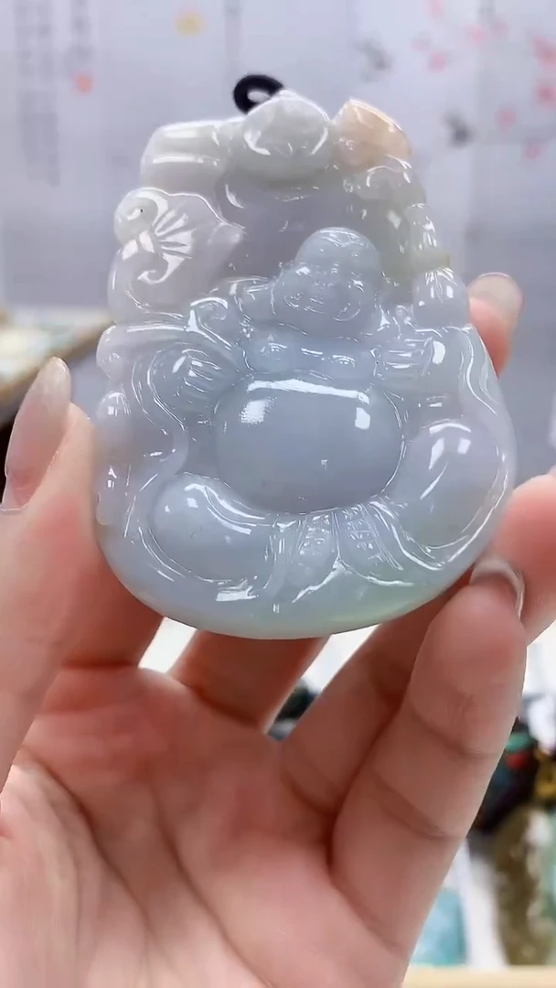 定制翡翠未镶嵌4812lr-毛货挂件75