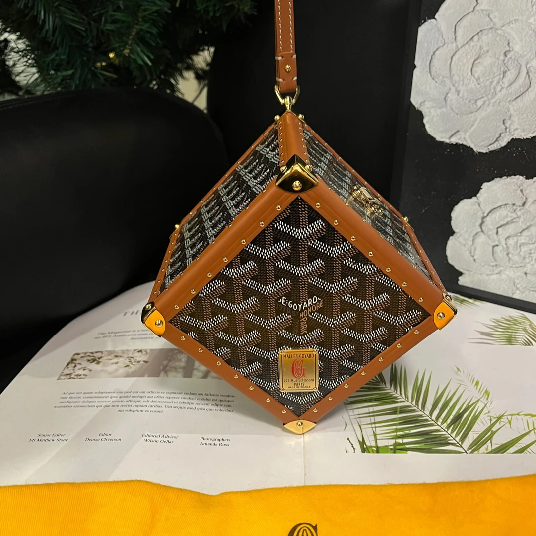 95新 Gaoy/戈雅 全球限定De盒子手提包B1489