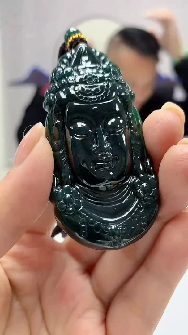 【闪购商品】定制翡翠未镶嵌4969ms-毛货152观音