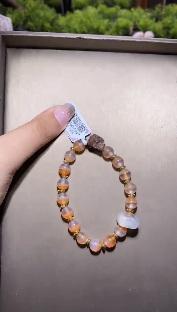 玛瑙/玉髓颈饰未镶嵌X呆呆手串多样性发其一