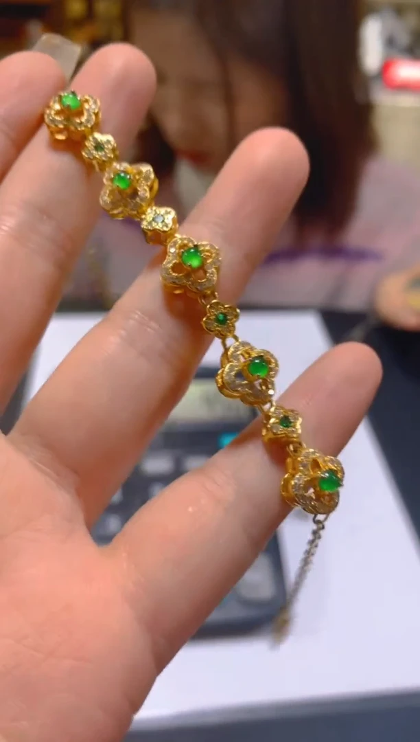 未镶嵌手链翡翠多样性发一