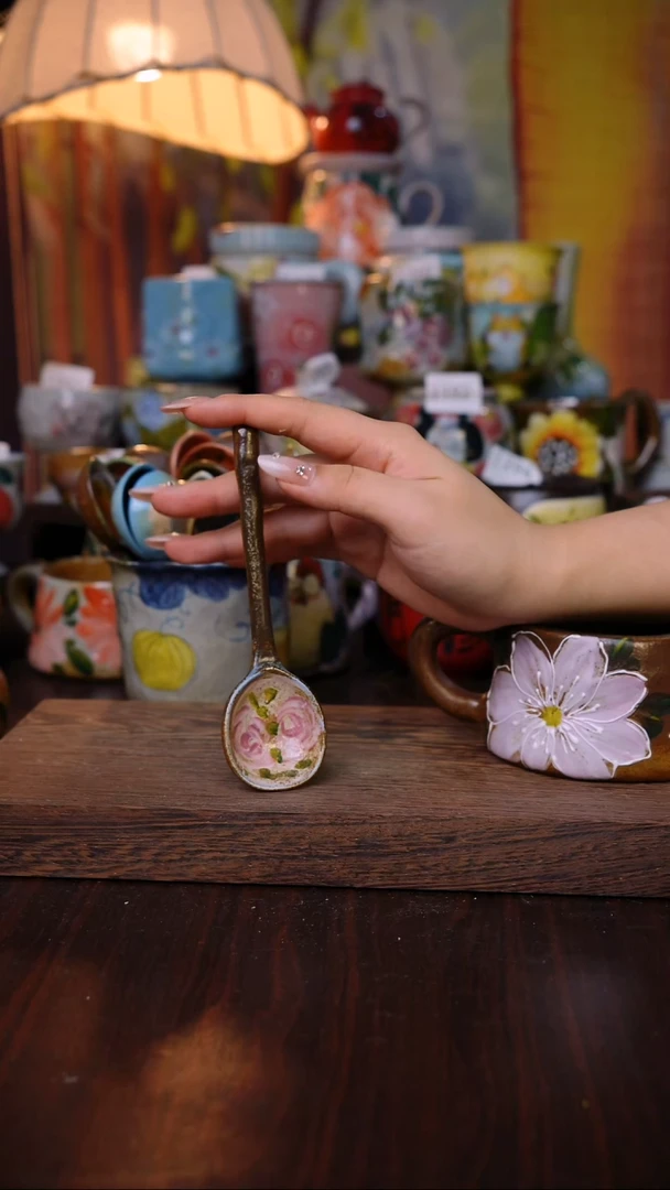 摆件一****仔泥垚手作 景德镇手工手绘陶瓷器物