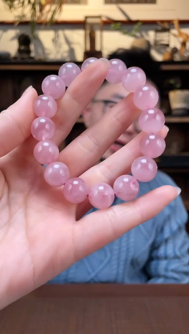 【闪购商品】水晶手串未镶嵌13#粉水晶手串ZD