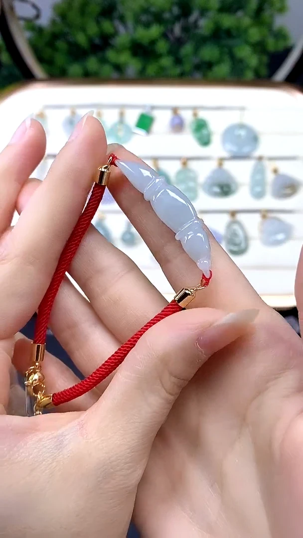 未镶嵌手绳翡翠藕节-@@CMT1286