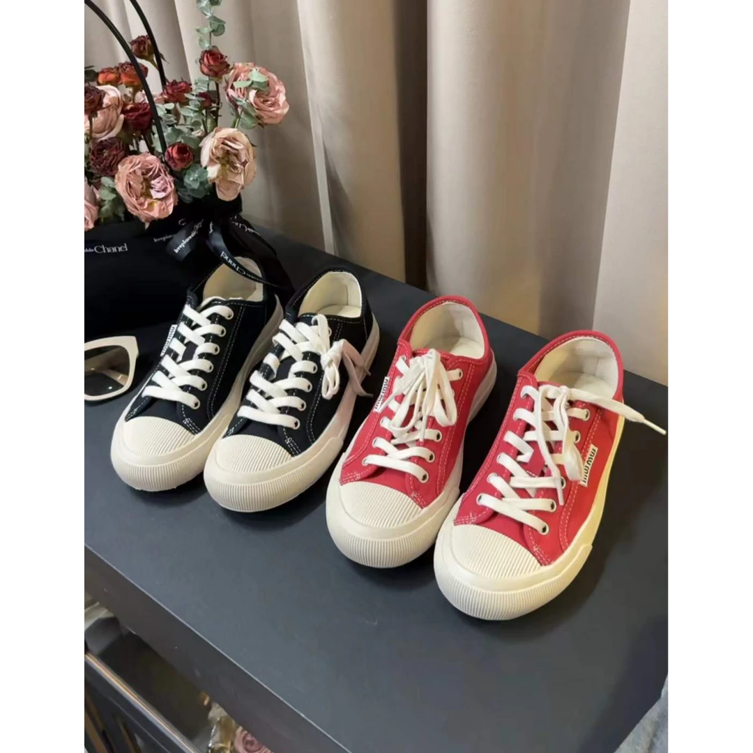 TY7 【小红鞋】欧货软底百搭水洗帆布鞋（跟高3厘米）