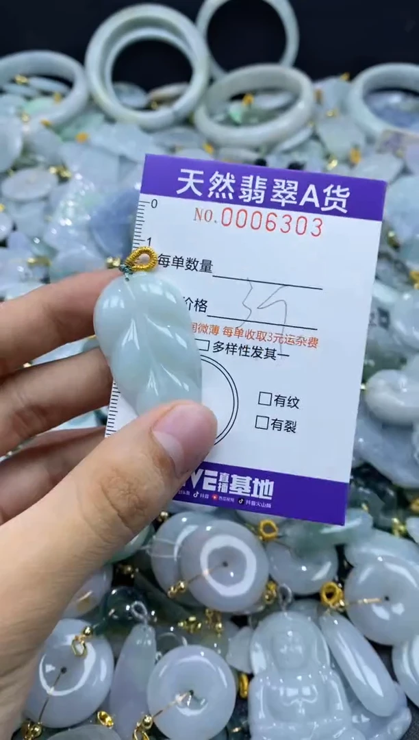 翡翠未镶嵌颈饰06303