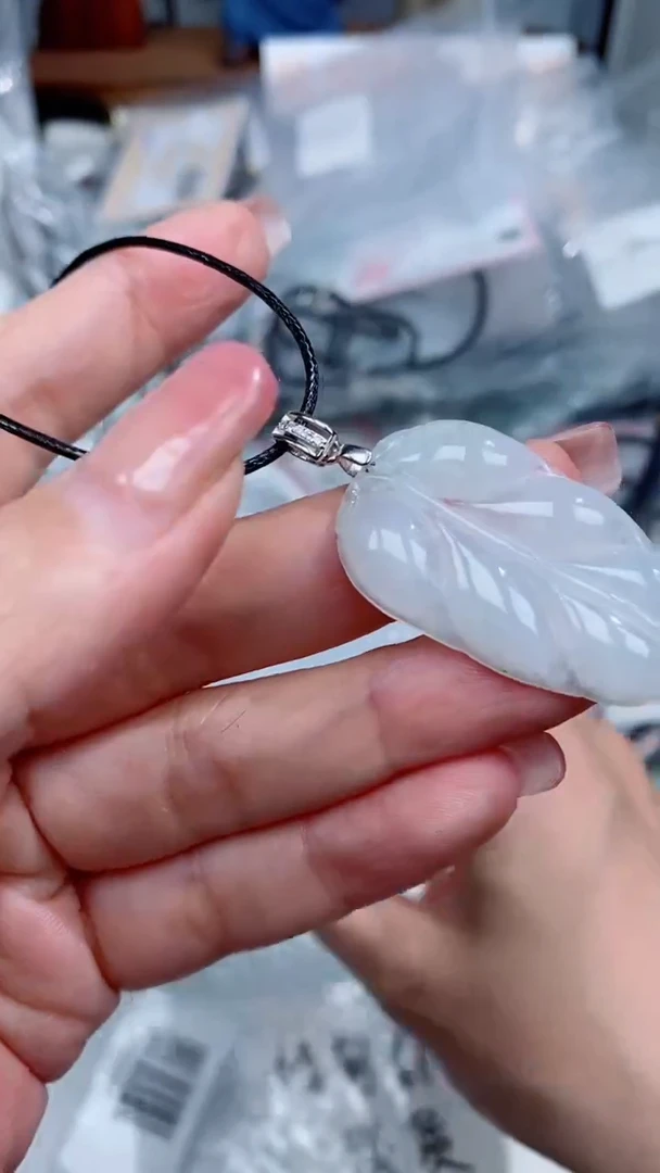 翡翠银S925镶嵌颈饰吊坠