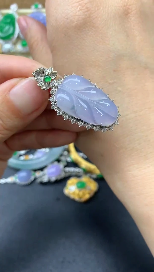 【闪购商品】翡翠颈饰18K金镶嵌413-中国好珍宝