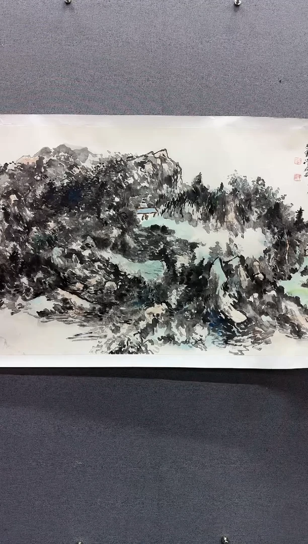 国画许葆安-国画山水8平尺