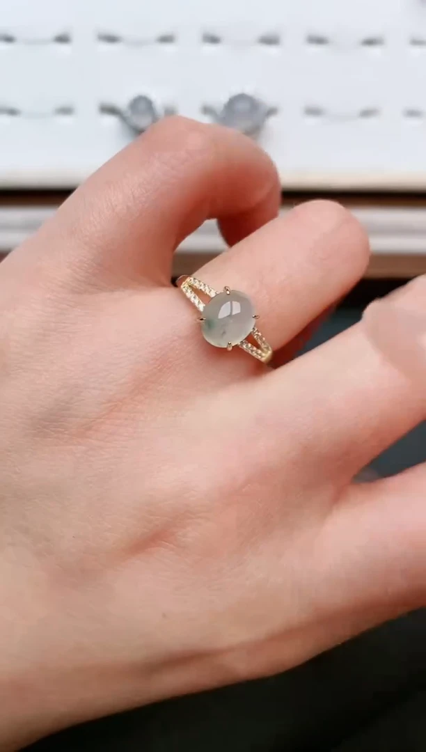 【闪购商品】翡翠戒指银S925镶嵌....