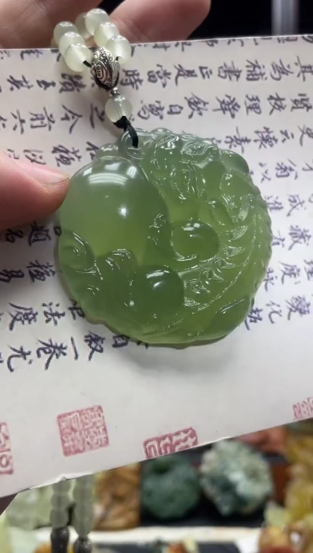 未镶嵌岫玉吊坠多样性发*货拍一发一