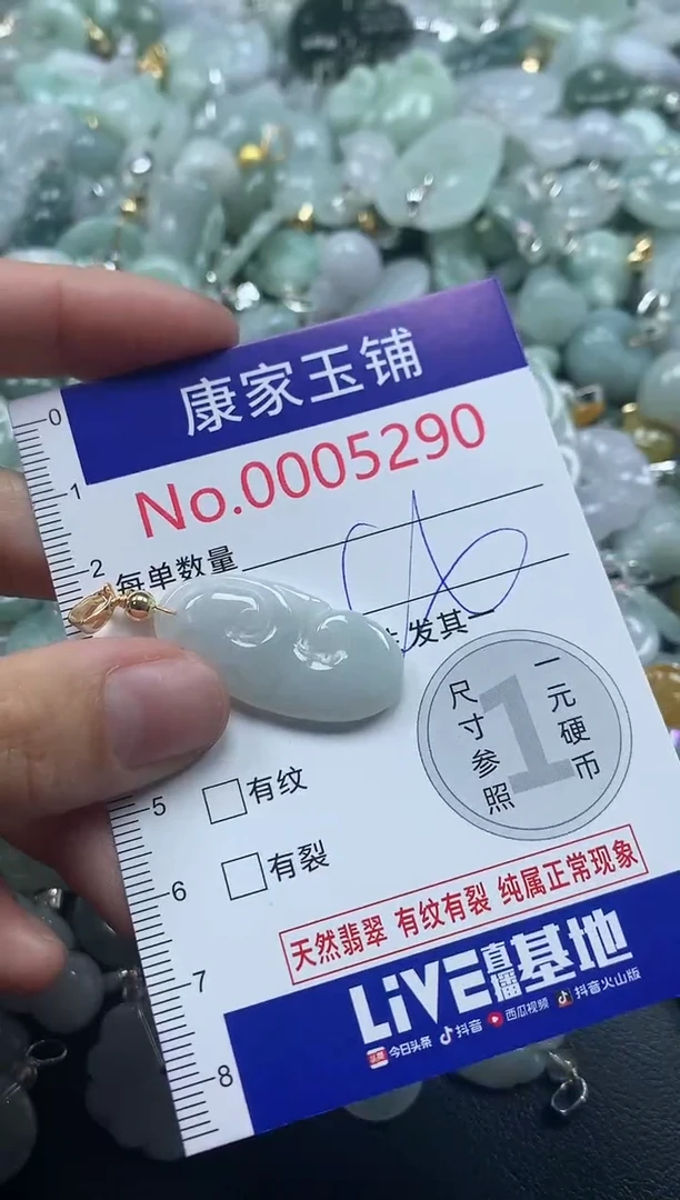 吊坠(不含链)未镶嵌翡翠5290