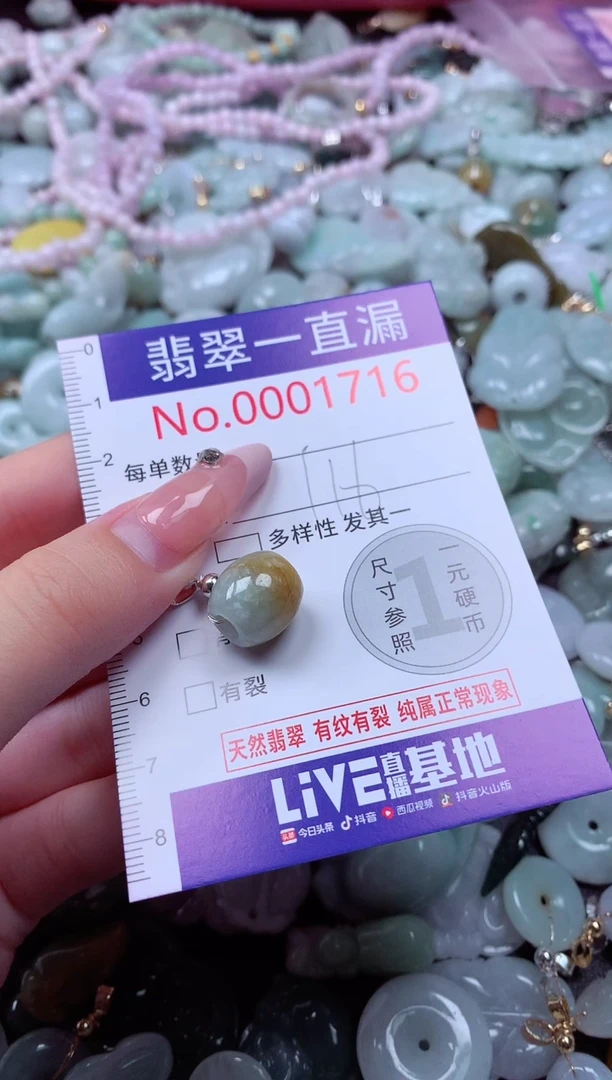 翡翠未镶嵌吊坠(不含链)1716