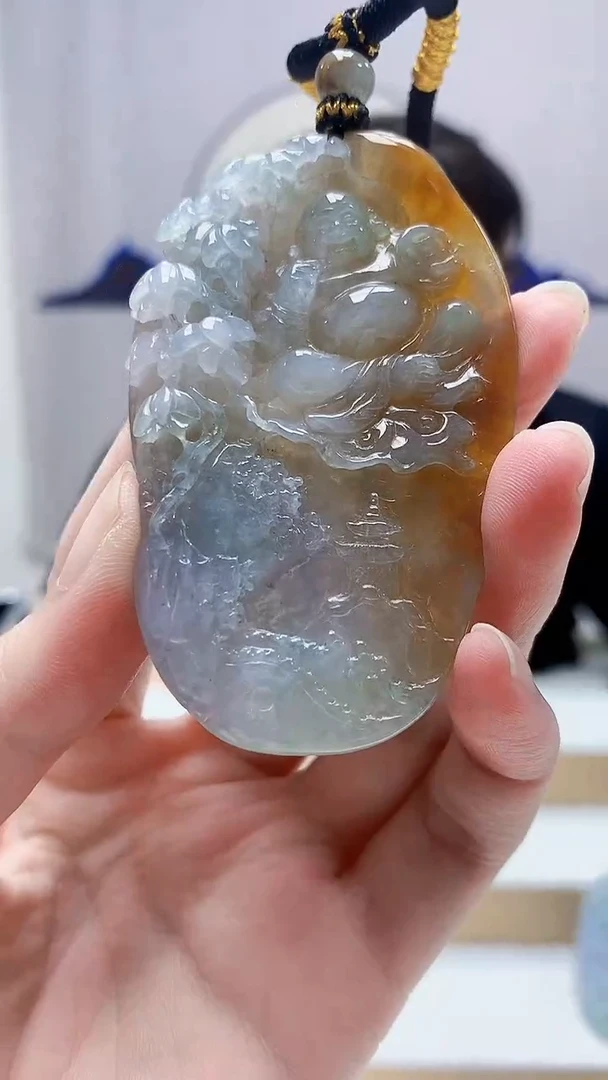 未镶嵌定制翡翠5060zm-毛货挂件101