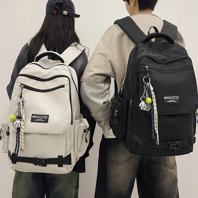 减负护脊 书包初中生中学生高中生大学生男大容量女双肩背包男款