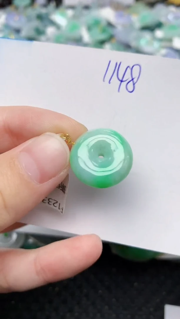 颈饰未镶嵌翡翠天然缅甸A货翡翠百元以上9元证书费自理