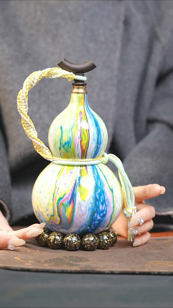 【闪购商品】XB213漆艺酒葫芦不包手串及旋转底座