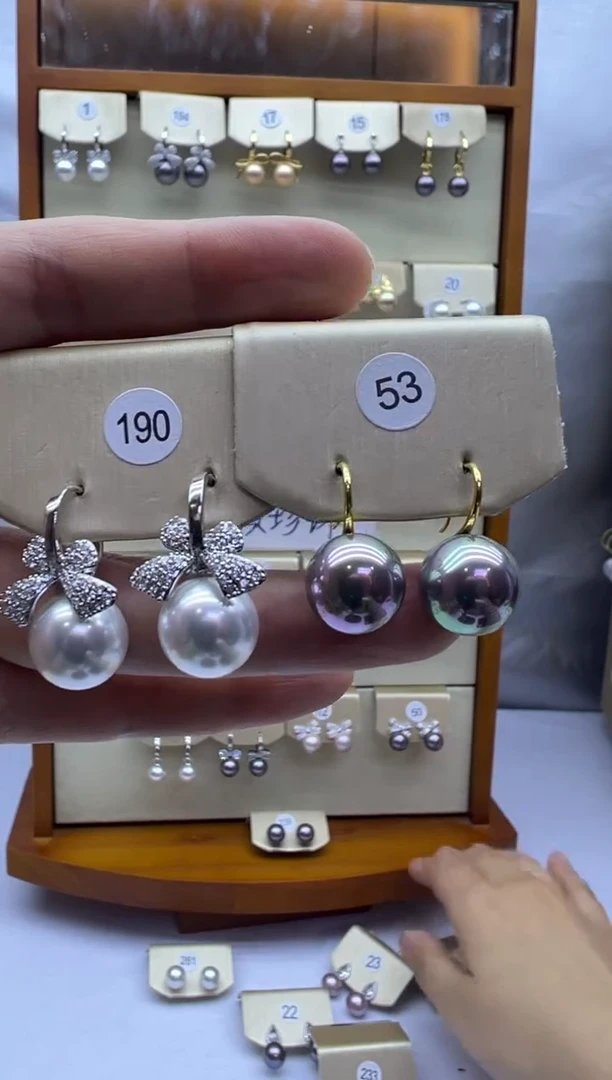 未镶嵌耳饰淡水珍珠190+53