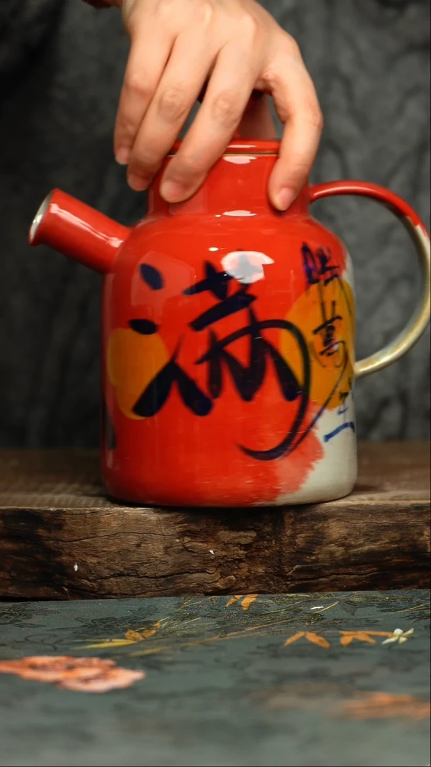 【闪购商品】杯杯釉下彩手工手绘同款陶器