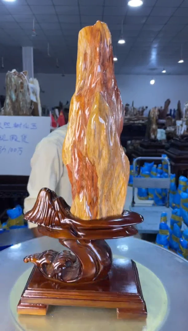 未镶嵌摆件硅化玉36