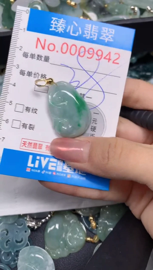 【闪购商品】翡翠颈饰未镶嵌含绳0009942