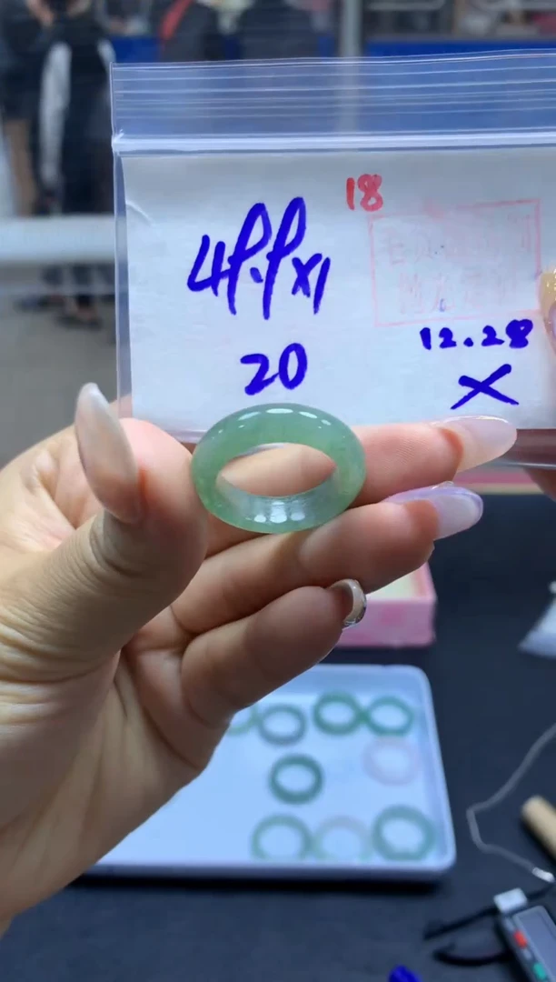 未镶嵌定制翡翠戒圈#49.9元-毛货需精细抛光