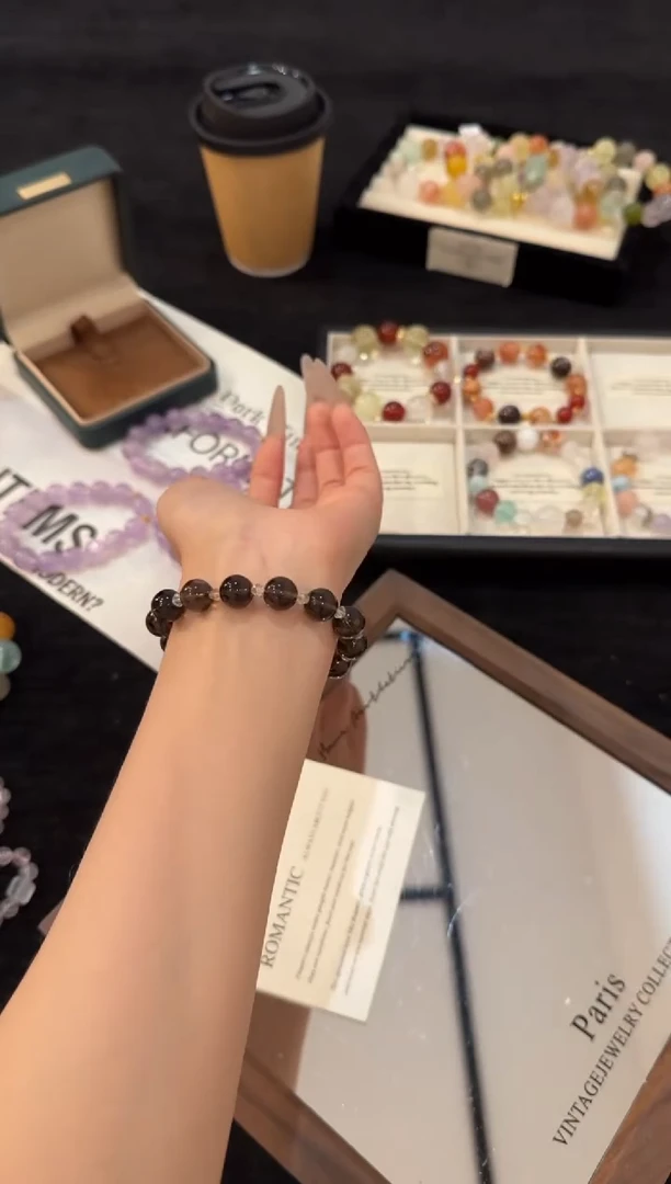 合金手链水晶茶水晶x2464