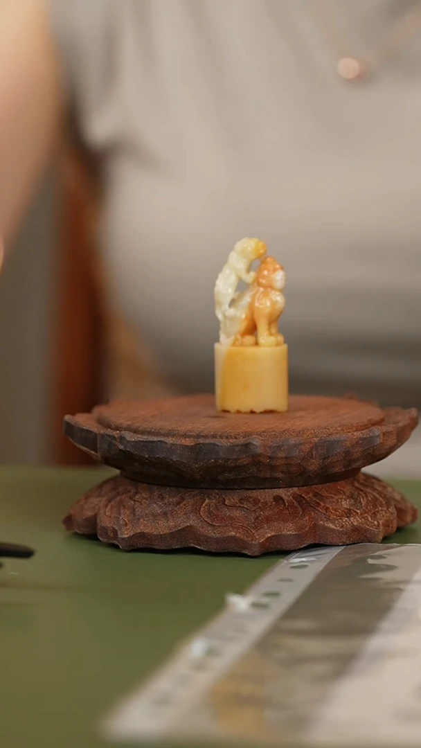 寿山石印石篆刻王臻SX44046但愿人长久