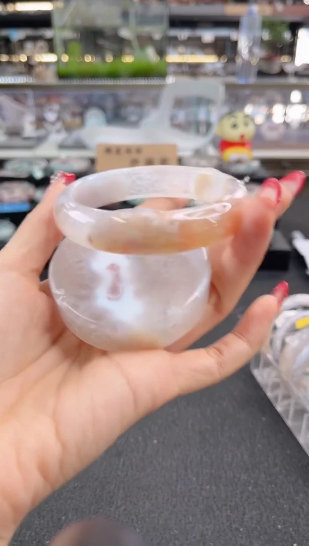 未镶嵌手镯石英质玉61圈口（赠品镯心）3572370