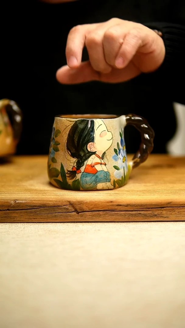 @@陶园瓷舍@@纯手工手绘@高温釉下彩