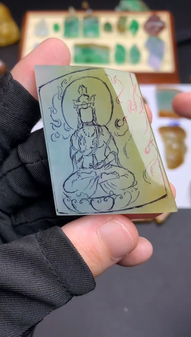 定制翡翠未镶嵌天然翡翠裸石 （含工费）