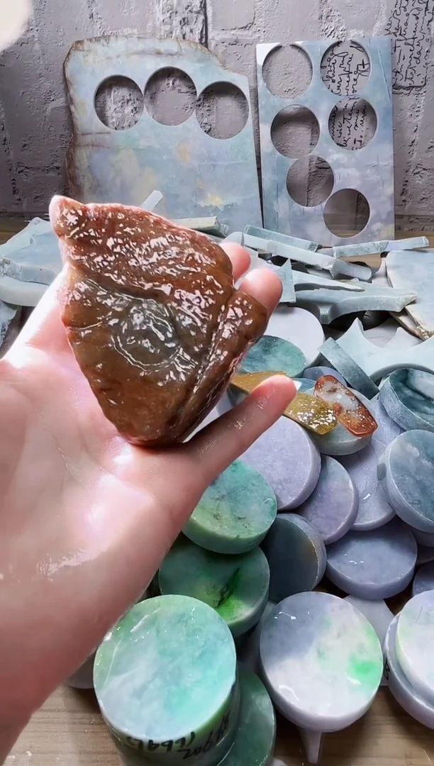裸石翡翠天然翡翠A货366