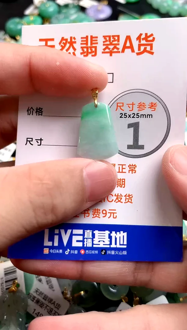 颈饰18K金镶嵌翡翠13006627