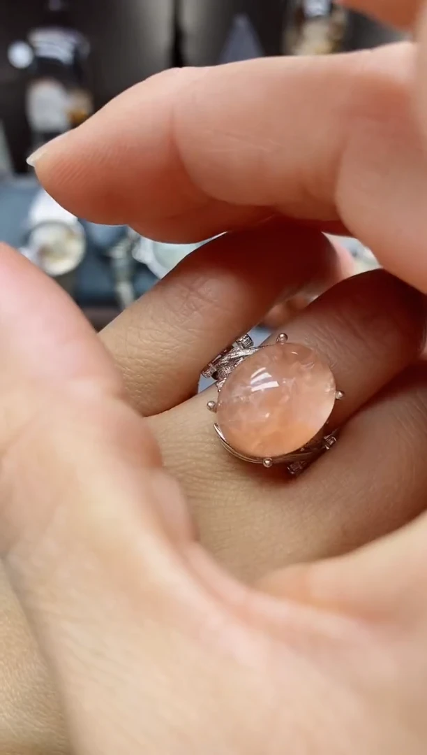 银S925镶嵌珠宝半成品水晶定制定制