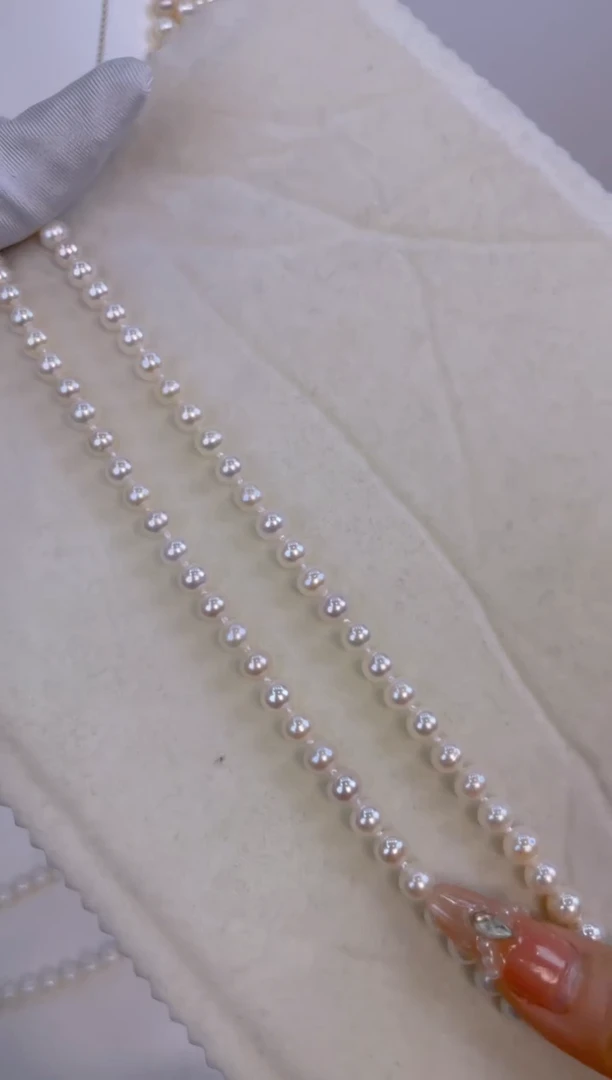 【闪购商品】淡水珍珠颈饰银S925镶嵌6-7无核珍珠