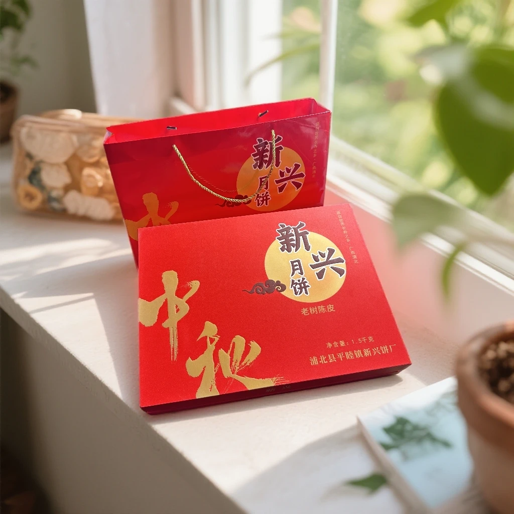 老树陈皮月饼 浦北平睦新兴广式月饼礼盒装