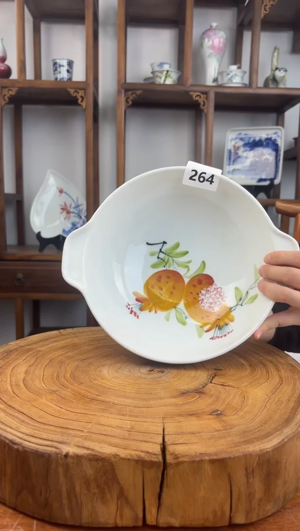 瓷片国韵瓷坊-手工手绘揉面碗264