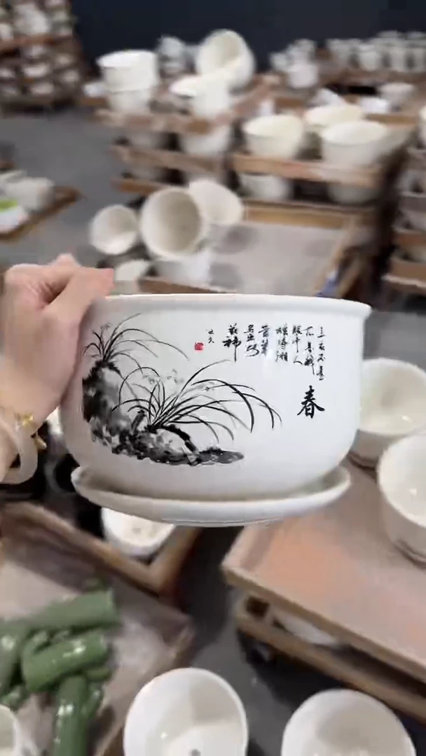 高温陶瓷花盆+E517