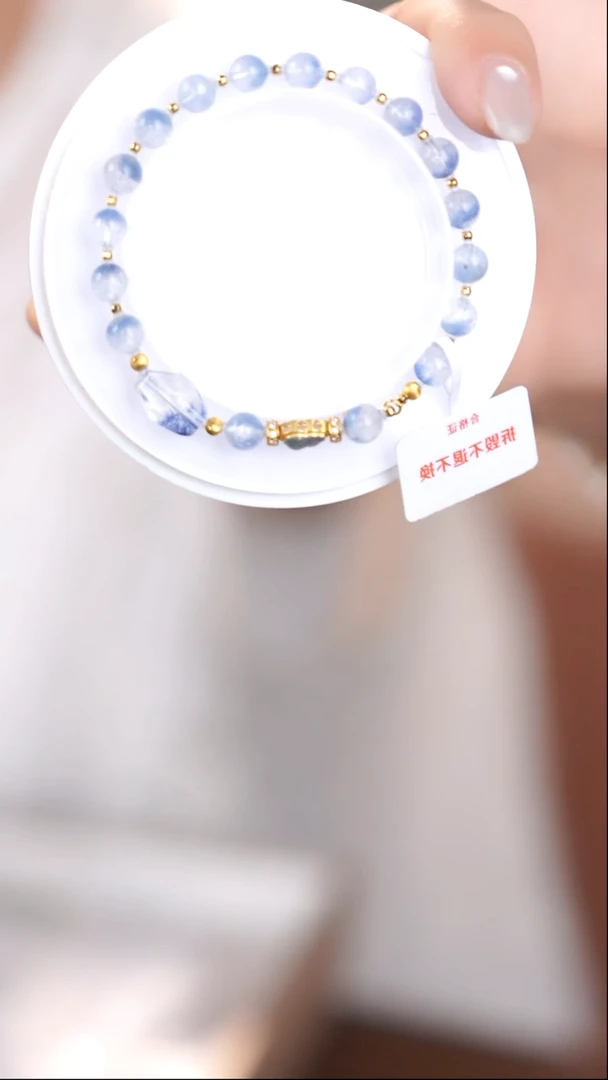 18K金镶嵌手链水晶@