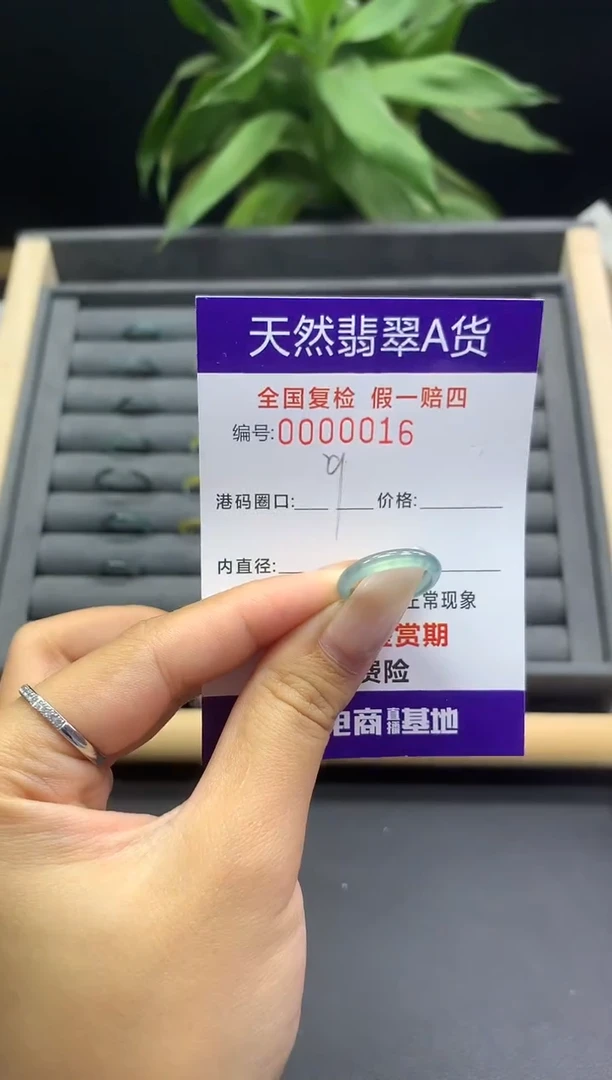 未镶嵌戒指翡翠天然  0016