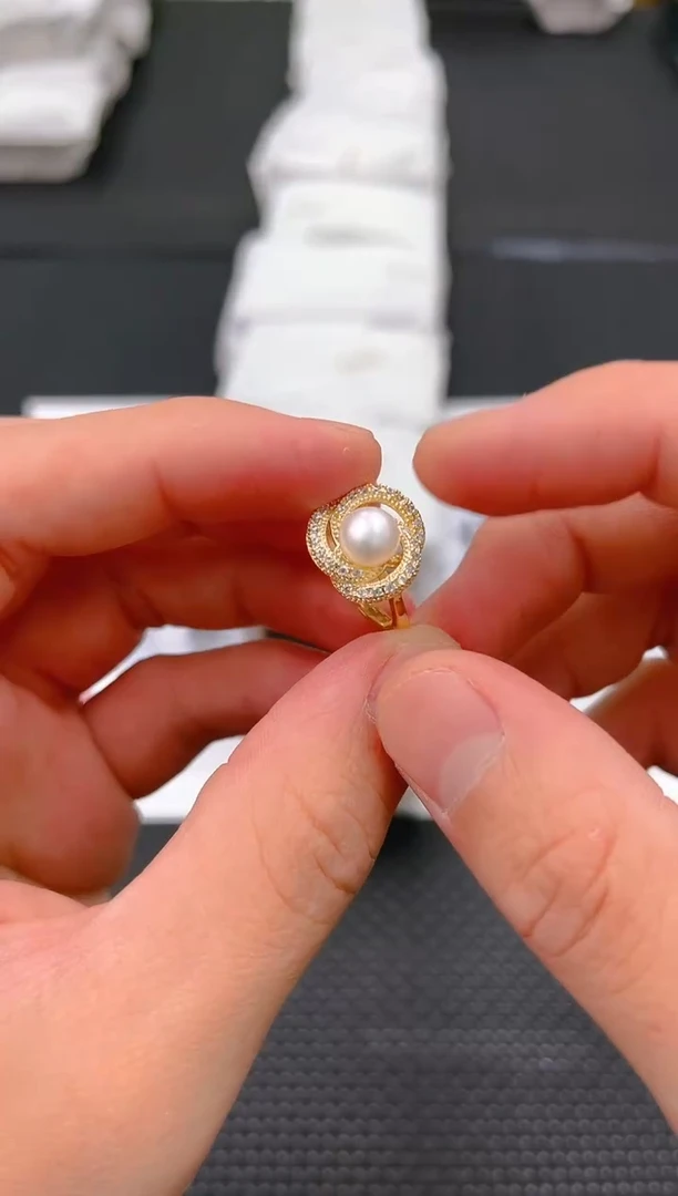 未镶嵌淡水珍珠耳饰jz1056