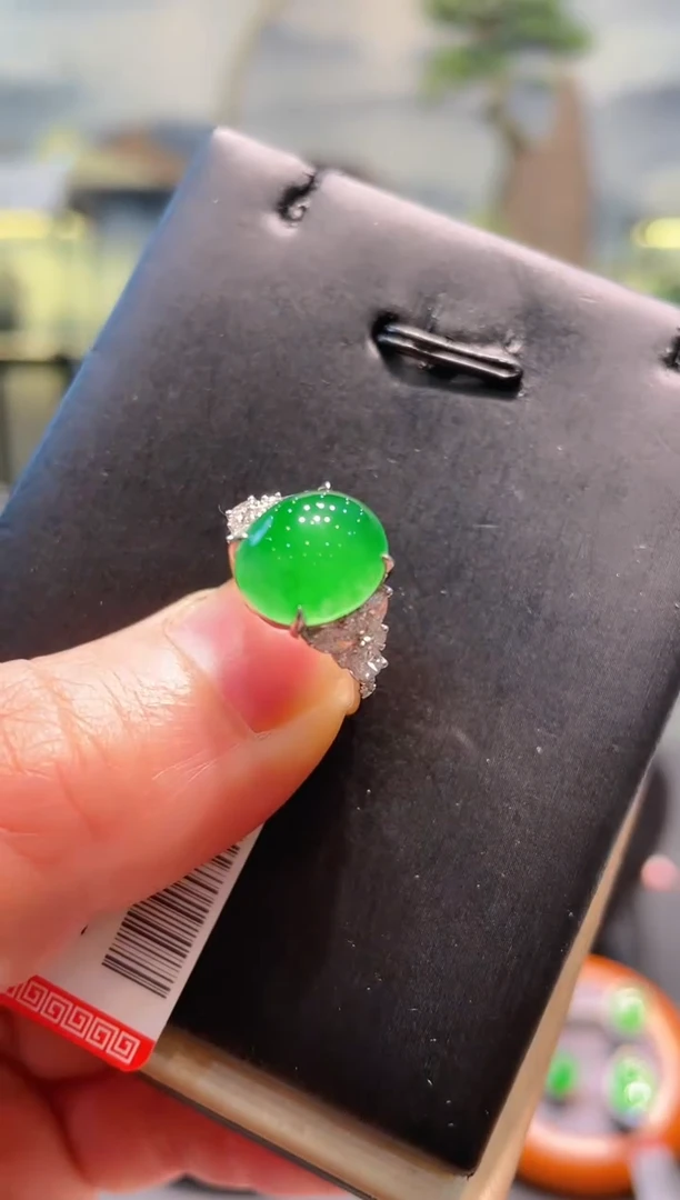 【闪购商品】翡翠颈饰18K金镶嵌A82天然A货翡翠