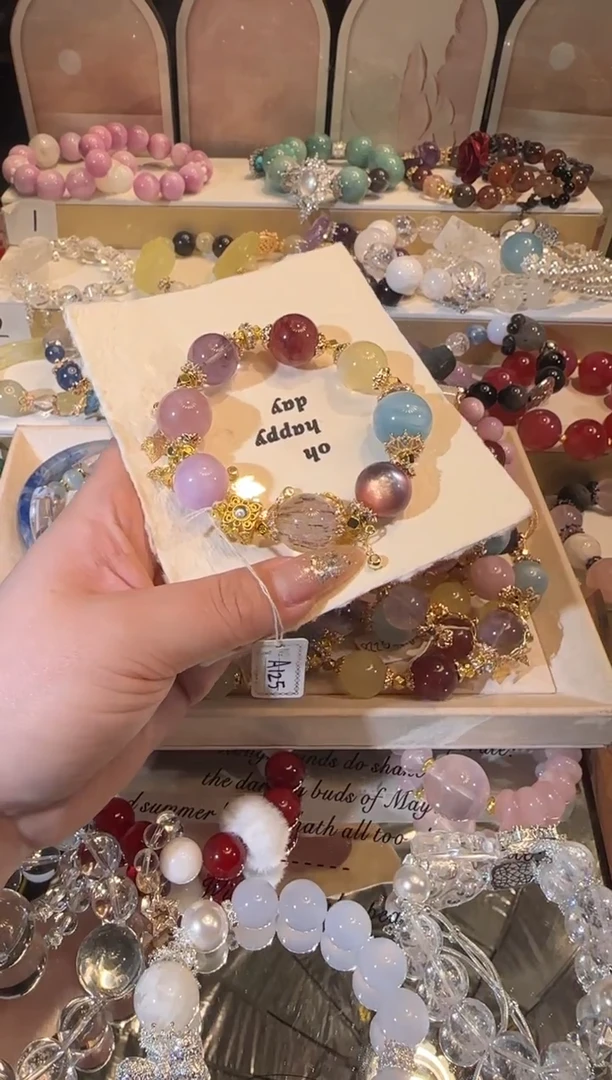 未镶嵌手串水晶多样性发一