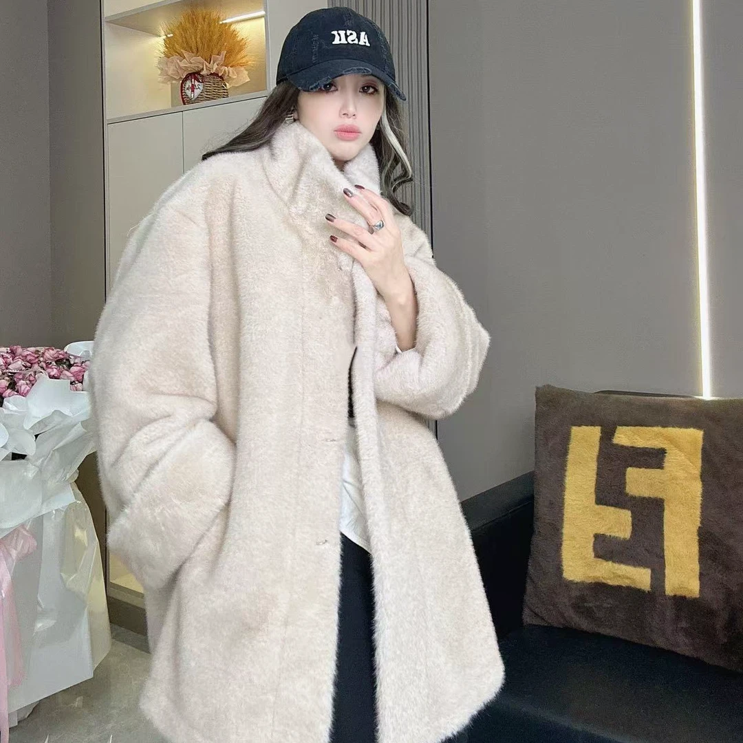 Lontu&Ke/列文虎克海宁列文虎克新款女士加绒加厚貂绒外套