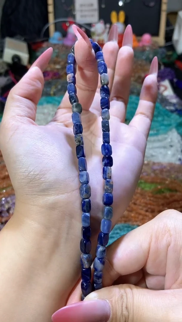 水晶珠宝半成品未镶嵌蓝方纳