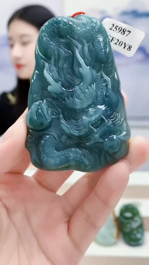 未镶嵌定制翡翠4812lr-毛货挂件53